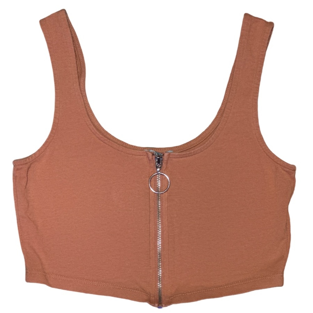 2/$7 Zip-up crop top